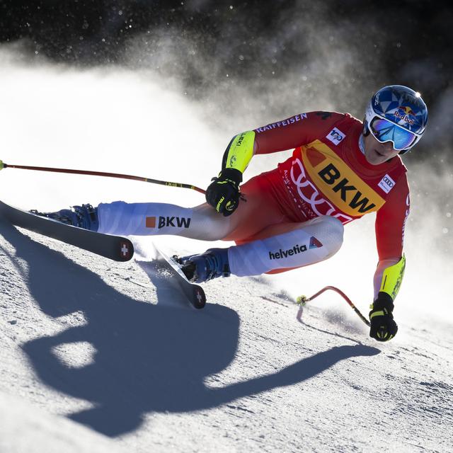 Marco Odermatt poursuit sa moisson de podiums depuis le début de la saison. [Jean-Christophe Bott]