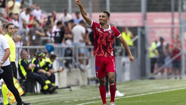 Ilyas Chouaref prolonge son aventure en Valais. [KEYSTONE - CYRIL ZINGARO]