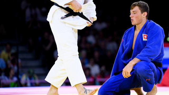 Le judoka argovien Daniel Eich lors des JO 2024 à Paris. [Keystone - Laurent Gillieron]