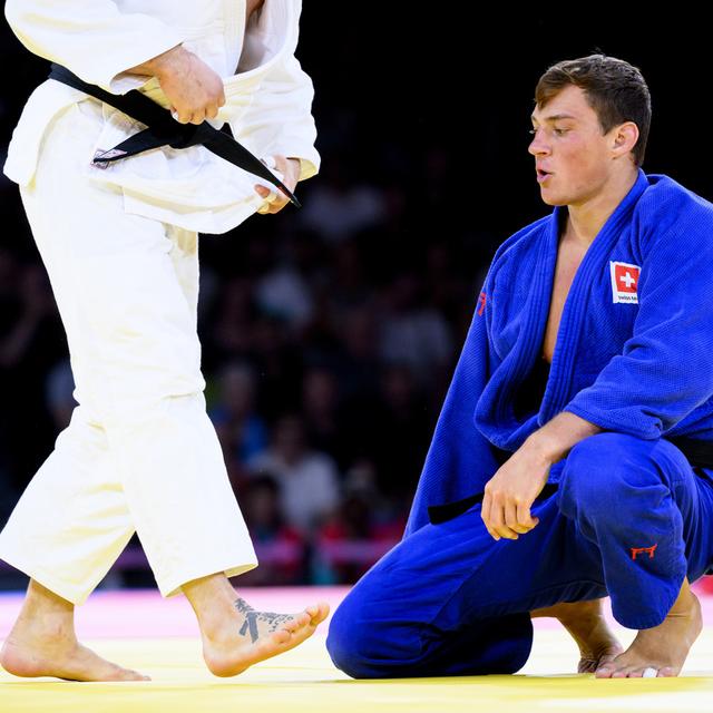 Le judoka argovien Daniel Eich lors des JO 2024 à Paris. [Keystone - Laurent Gillieron]