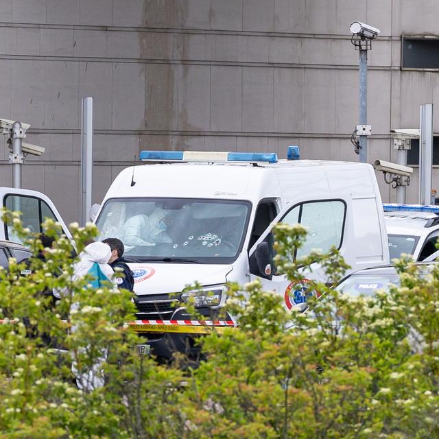 La France est encore sous le choc après l'évasion sanglante d'un détenu dans le département de l'Eure. [Keystone - Christophe Petit Tesson/EPA]