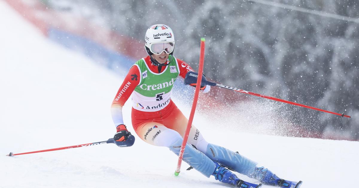 Retour en force de Michelle Gisin lors du slalom de Soldeu
