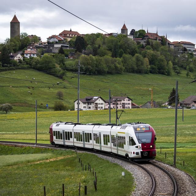 Fribourg a présenté mardi son offre ferroviaire pour 2050 et au-delà (image d'illustration). [Keystone - Jean-Christophe Bott]