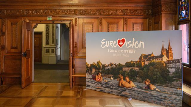 Le parti évangéliste ultraconservateur UDF lance un référendum contre l’Eurovision à Bâle. [Keystone - Georgios Kefalas]