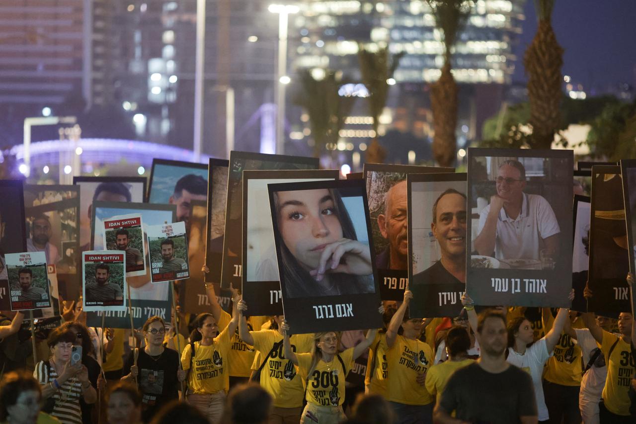 Le Forum des familles d'otages a appelé à une marche pour les otages, puis à un rassemblement à Tel-Aviv. [REUTERS - Ricardo Moraes]