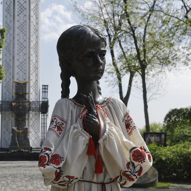 Le mémorial de la Grande Famine (Holodomor) à Kiev. [KEYSTONE - SERGEY DOLZHENKO]