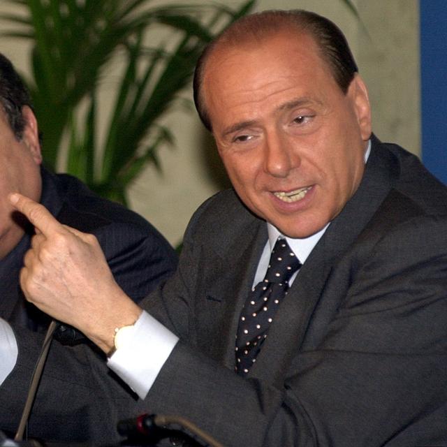 Silvio Berlusconi en 2001. [Keystone - AP Photo/Corrado Giambalvo]