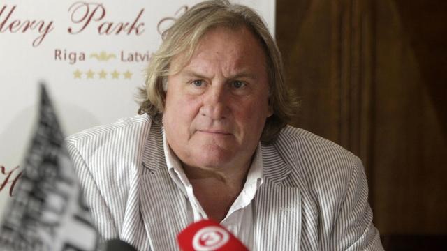 L'acteur français Gérard Depardieu assiste à une conférence de presse en tant qu'invité spécial du festival du film "Baltic Pearl" à Riga, Lettonie, le 28 août 2014 (image d'illustration). [keystone - Valda Kalnina]