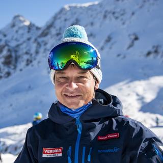 Laurent Vaucher, directeur de Téléverbier, le 30 octobre 2020. [Keystone - Jean-Christophe Bott]