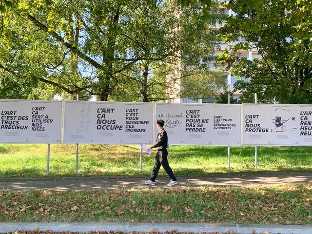 Une photo de la performance collective imaginée par Marie-Aude Guignard. [DR]