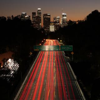 Une autoroute de Los Angeles photographiée le 27 janvier 2023. [AP PHOTO/KEYSTONE - Mark J. Terrill]