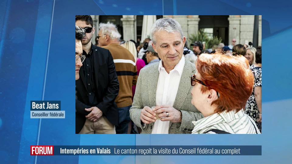 La course d’école annuelle du Conseil fédéral se tient en Valais, peu de temps après les intempéries (vidéo)