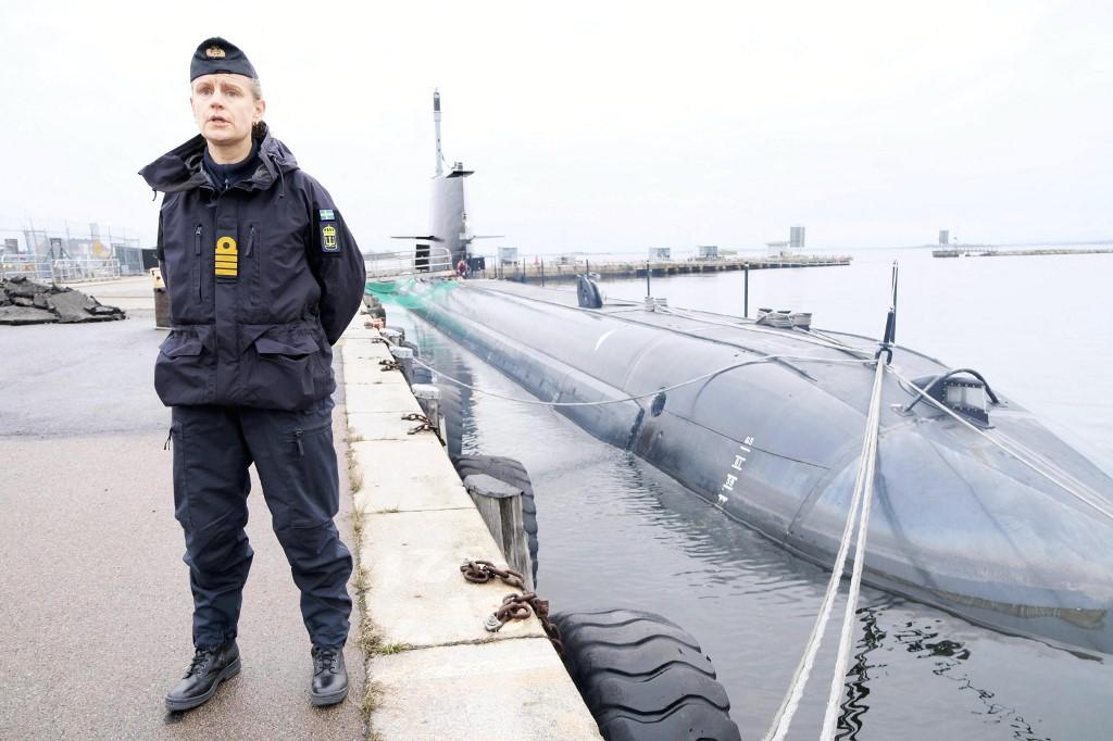 Un des sous-marins de la marine suédoise. [The Yomiuri Shimbun via AFP - KOYA OZEKI]