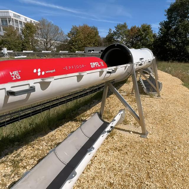 82 tests d'Hyperloop ont été effectués à l'EPFL. [Swisspod via EPFL]