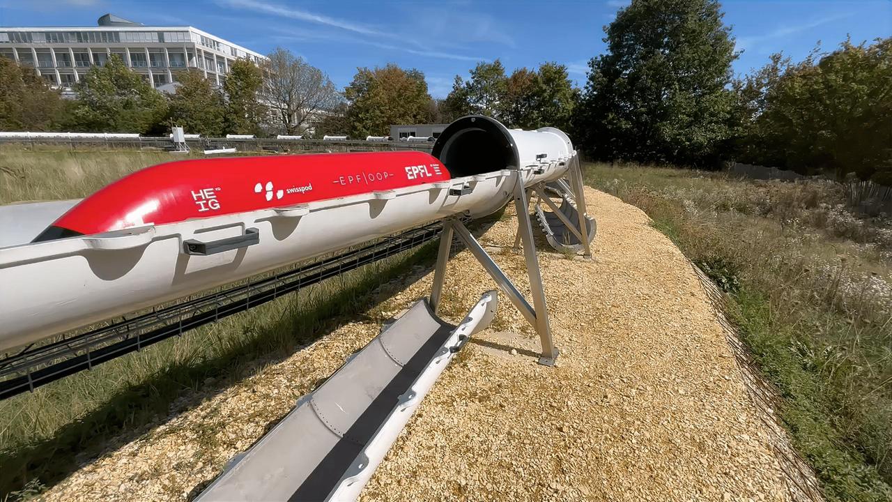 82 tests d'Hyperloop ont été effectués à l'EPFL. [Swisspod via EPFL]