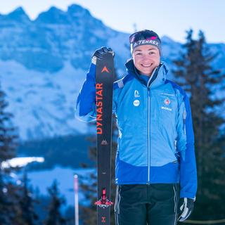 Deborah Chiarello-Marti, athlète de haut niveau en ski alpin. [Keystone - Maxime Schmid]