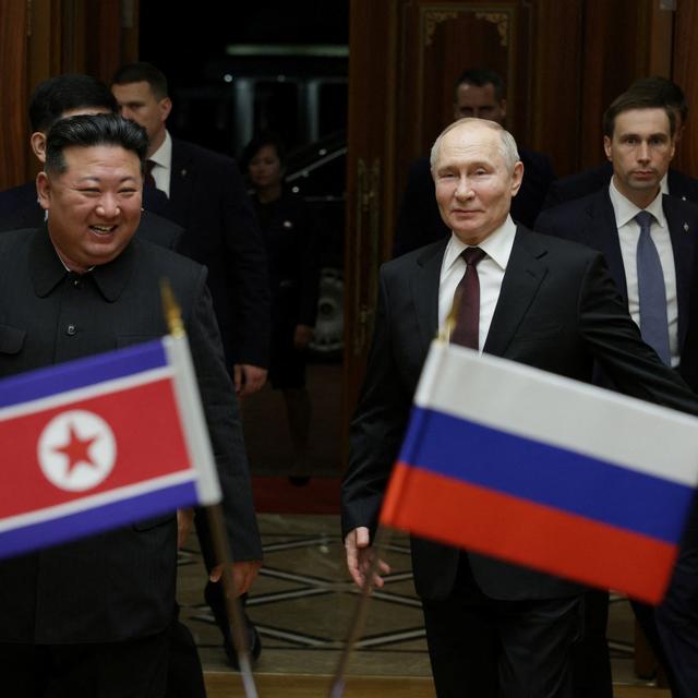 Vladimir Poutine est arrivé en Corée du Nord pour une visite d'Etat. [Reuters - Sputnik/Gavriil Grigorov]