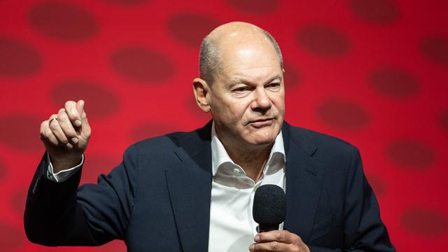 Olaf Scholz a été désigné candidat à sa succession par le parti social-démocrate allemand. [Keystone - DPA/Hannes P Albert]