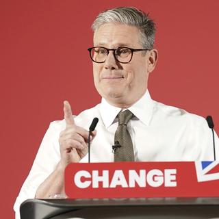 Portrait du chef de l'opposition travailliste Keir Starmer au Royaume-Uni. [Keystone - Stefan Rousseau/PA via AP]