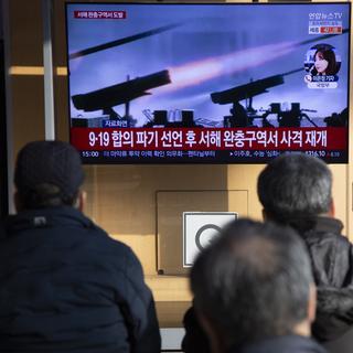 Les tensions insulaires entre Corée du Nord et Corée du Sud s'accélèrent alors que leurs enjeux militaires se précisent. [Keystone/EPA - Jeon Heon-Kyun]