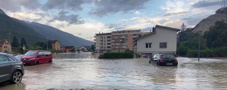 141 personnes ne retrouveront pas leur logement à la suite des intempéries à Sierre [RTS]