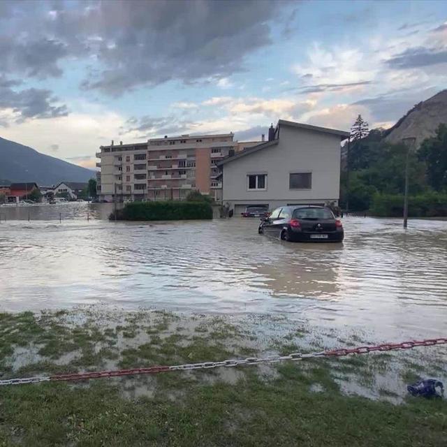 141 personnes ne retrouveront pas leur logement à la suite des intempéries à Sierre [RTS]