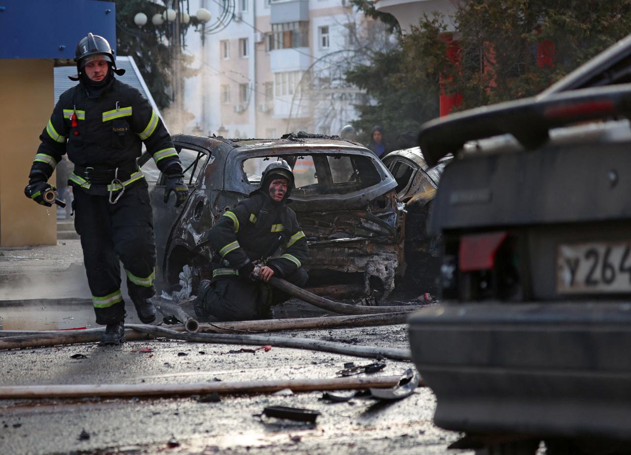 La ville russe de Belgorod a été bombardée plusieurs fois ces derniers jours par les forces ukrainiennes. [Reuters - Stringer]