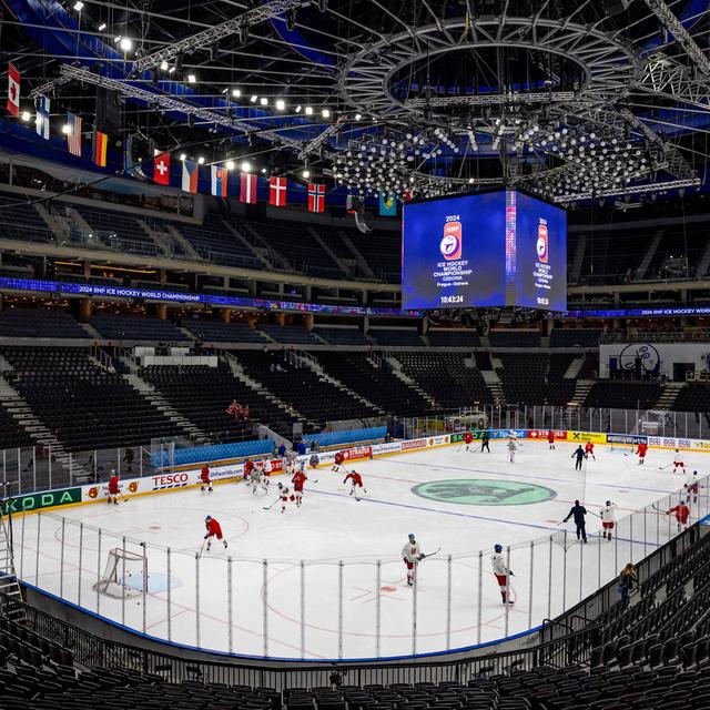 Prague accueille les mondiaux de hockey sur glace. [EPA/Keystone - MARTIN DIVISEK]