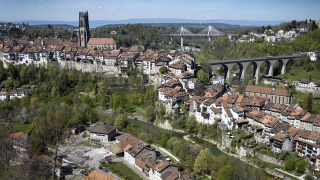 La Ville de Fribourg se dote d'un plan d'aménagement ambitieux. [Keystone - Laurent Gillieron]