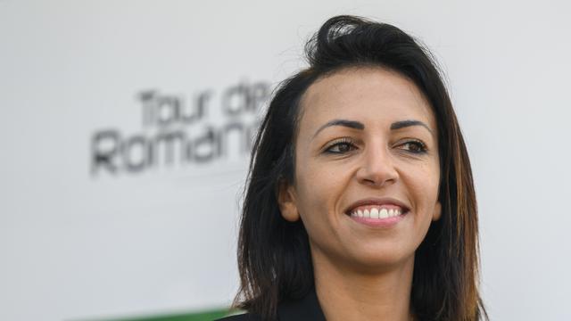 Amina Layana, directrice général de l'Union cycliste international. [Keystone - Jean-Christophe Bott]