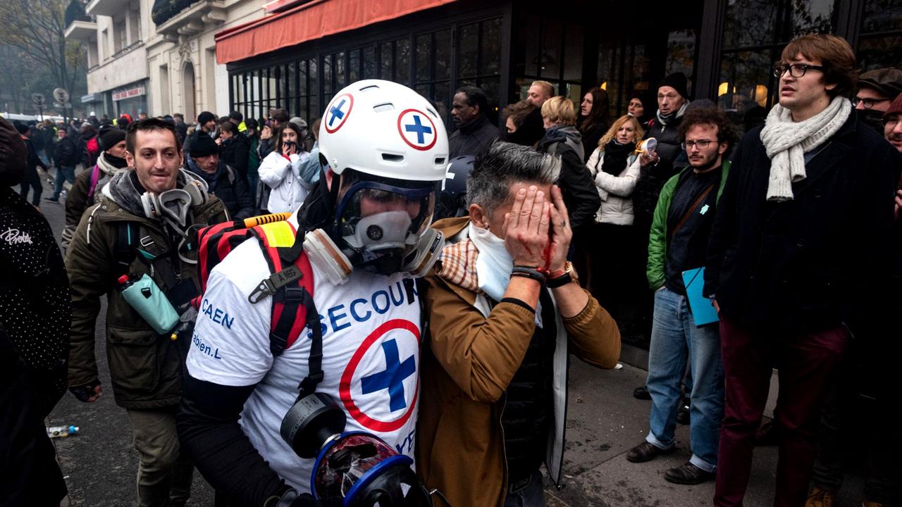 Un policier accusé d'avoir éborgné un "gilet jaune" en 2019 devrait être jugé. [AFP - Samuel Boivin]