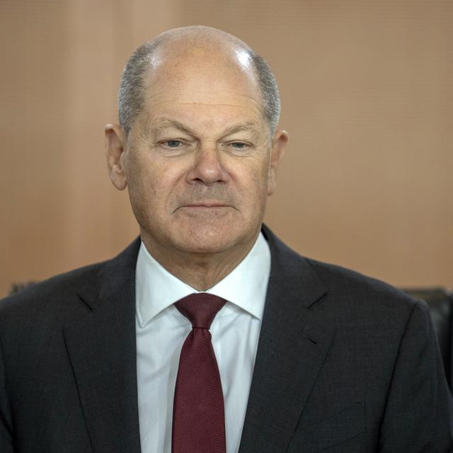 Le chancelier allemand Olaf Scholz s'exprime sur la polémique autour du racisme dans le football allemand. [keystone - Ebrahim Noroozi]