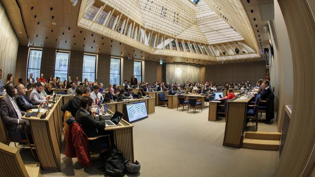 Une session du Grand Conseil genevois. [Keystone - Salvatore Di Nolfi]