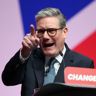 Keir Starmer a essayé de relancer la flamme des travaillistes au Royaume-Uni au congrès du parti à Liverpool. [Keystone - EPA/ADAM VAUGHAN]