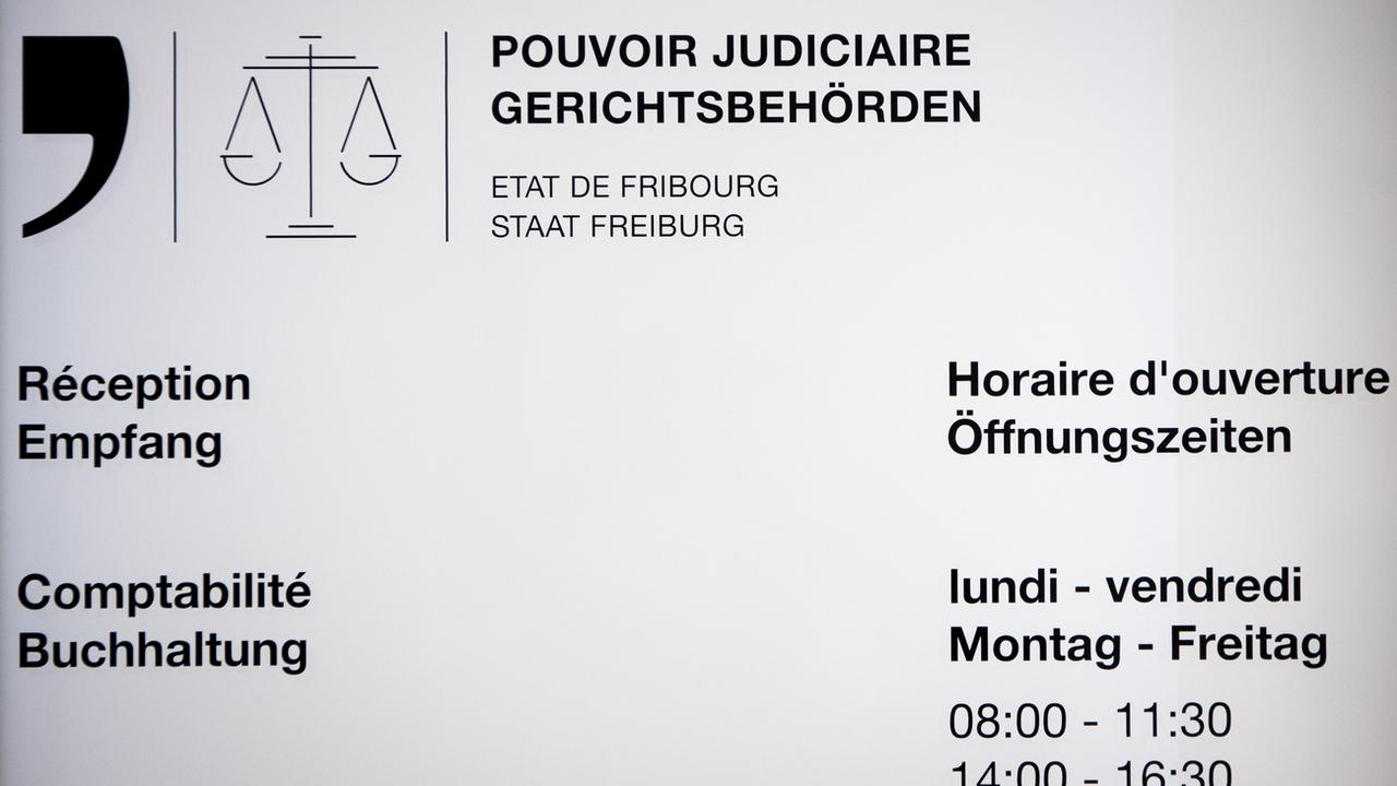 Première en Suisse présentée à Fribourg en matière de "e-justice". [Keystone - Anthony Anex]