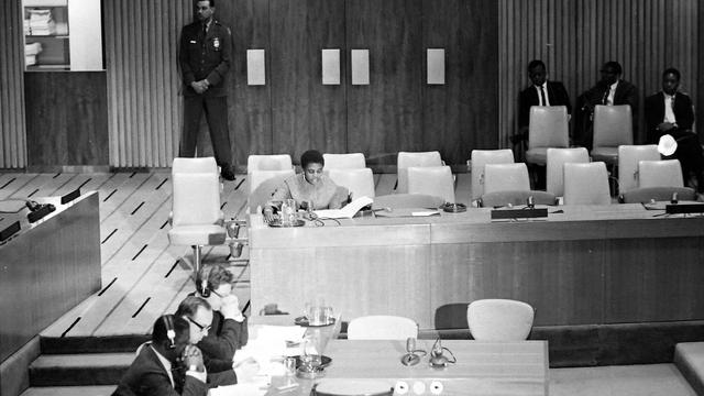 Miriam Makeba à l'ONU en mars 1964 [Topfoto United Archives International - Imago]