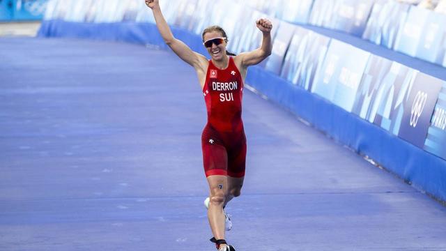 Julie Derron a signé une incroyable course. [Keystone]