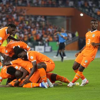 Les Ivoiriens sont à la fête, ils viennent d'ouvrir le score et de marquer le premier but de cette CAN 2024. [Imago - Kim Price]