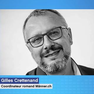 Gilles Crettenand, responsable du développement du programme MenCare en Suisse romande, pour la promotion de l’engagement des pères. [RTS]