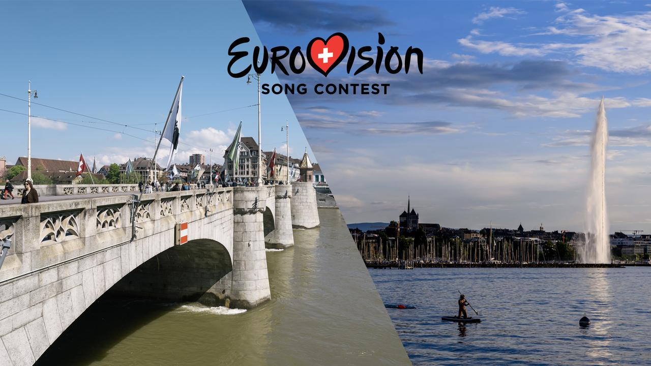 Genève et Bâle sont les villes finalistes de l'organisation de l'Eurovision. [Keystone]