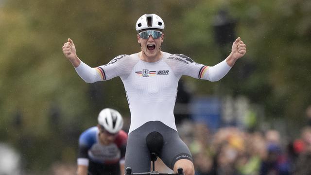 L'Allemand Niklas Behrens est le nouveau champion du monde des moins de 23 ans. [Peter Dejong - Keystone]