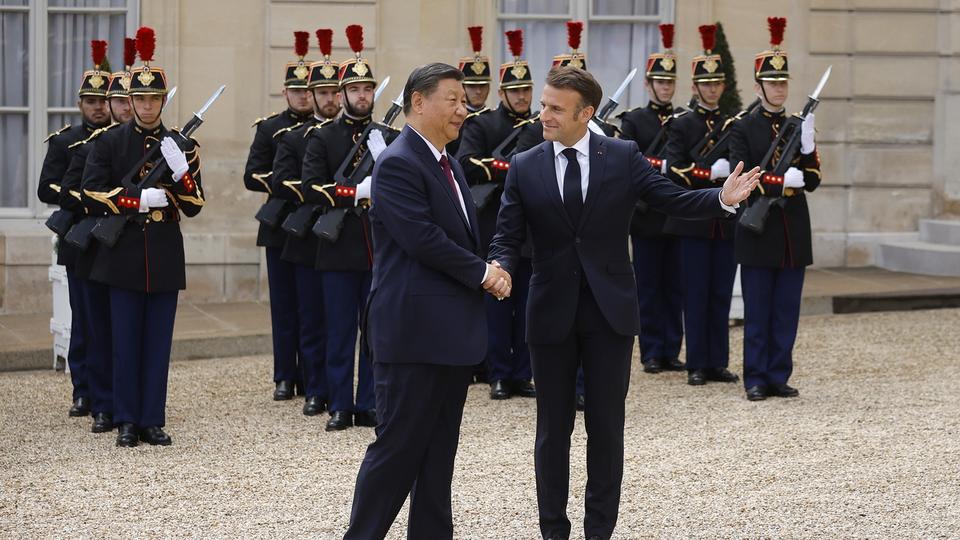 Xi Jinping en visite d’Etat de deux jours en France. [EPA/Keystone - Yoan Valat]