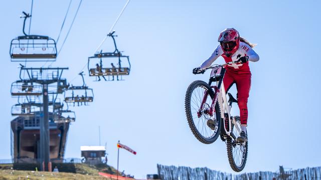 Lisa Baumann a manqué le bronze de peu. [KEYSTONE - MAXIME SCHMID]