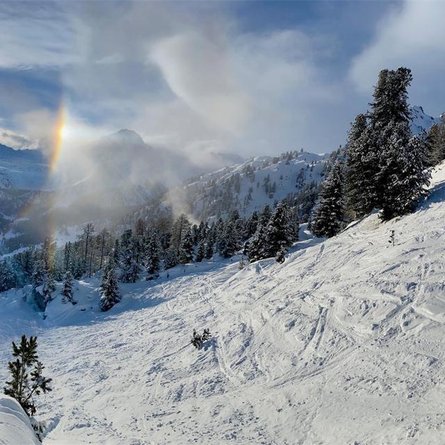 Le retour du froid s'est parfois accompagné de chutes de neige en montagne. [RTS - Willy Maury]