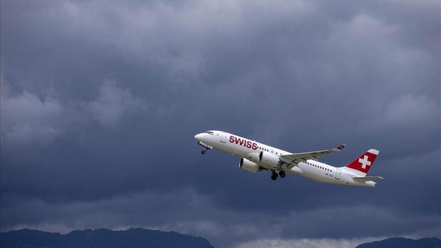 Un Airbus A220-300 de Swiss. [Keystone]