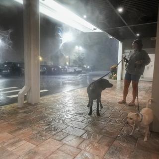 L'ouragan Milton a touché la Floride dans la nuit. [Keystone/AP Photo - Julio Cortez]