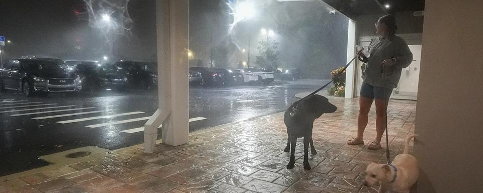 L'ouragan Milton a touché la Floride dans la nuit. [Keystone/AP Photo - Julio Cortez]