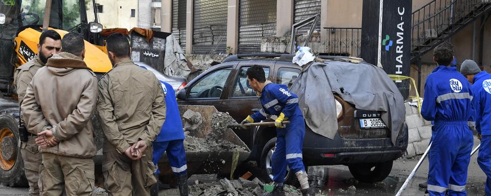 L'attaque à Beyrouth a fait au moins 6 morts. [Keystone - EPA/Stringer]