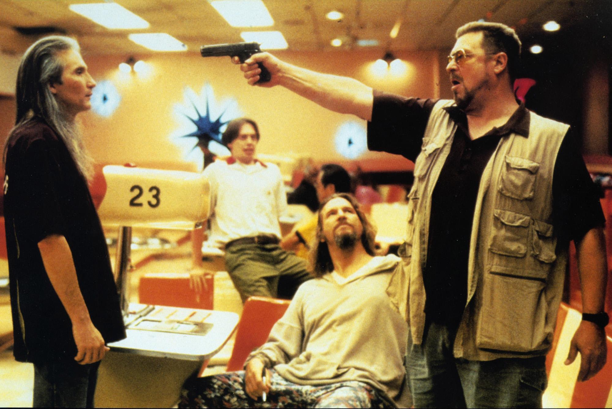 Jimmie Dale Gilmore, Jeff Bridges, John Goodman dans "The Big Lebowski". [Photo12 via AFP - POLYGRAM FILMED ENTERTAINMENT]