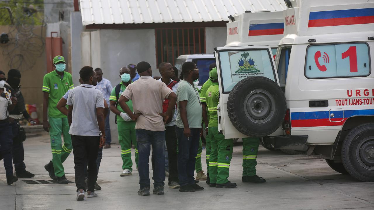 La fusillade s'est produite lors de la réouverture de l'un des principaux hôpitaux de la capitale haïtienne, Port-au-Prince. [KEYSTONE - ODELYN JOSEPH]